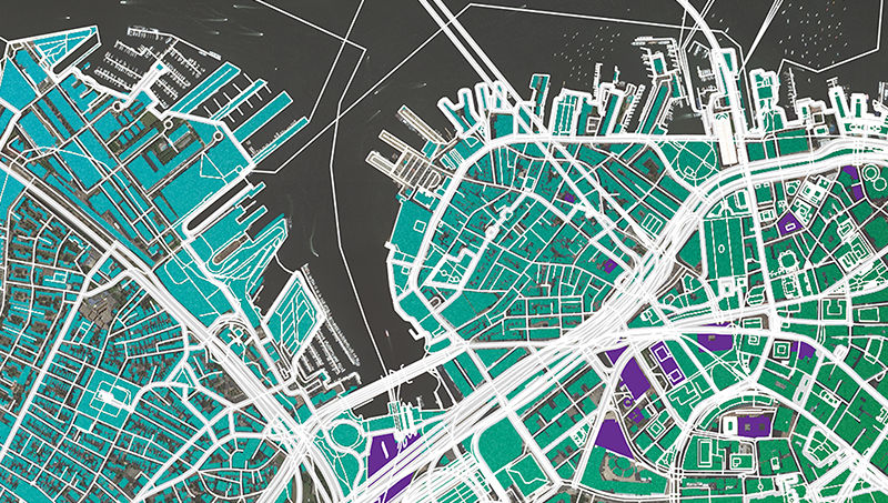 Graphic of a modernized census map