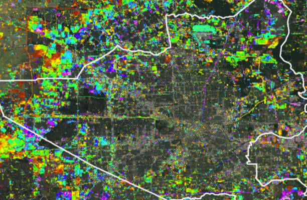 Change detection in satellite imagery