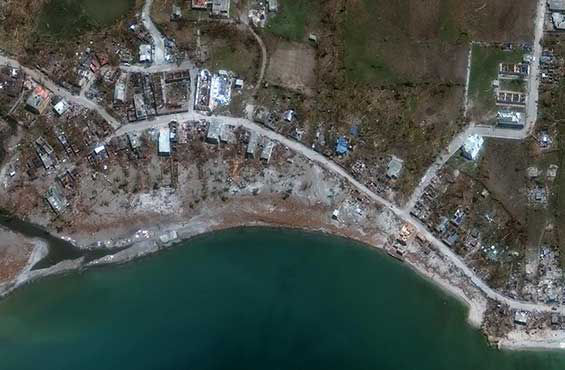 Before coastal natural disaster