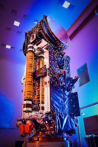 Ovzon 3 spacecraft in the Maxar Space Systems facility in Palo Alto, CA