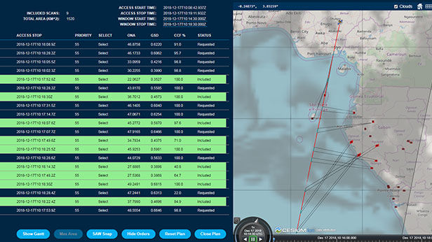 Screenshot of our secure web portal