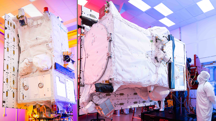 Worldview Legion Satellites inside clean rooms